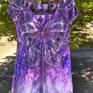 Women's APT 9 purple blouse